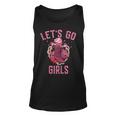Pink Cowboy Hat Boots Lets Go Girls Western Cowgirls Unisex Tank Top