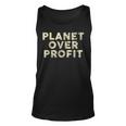Planet Over Profit Vintage Protect Environment Quote Tank Top
