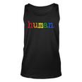 Pride Ally Human Lgbtq Equality Bi Bisexual Trans Queer Gay Tank Top