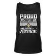 Proud Grandpa Of An Airman Grandfather Father Uncle Tank Top