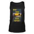 Punchy Graphics Wrap Train Punch Repeat Boxing Kickboxing Unisex Tank Top