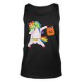 Quarantine Dabbing Unicorn Dab Dance Halloween Unicorn Tank Top