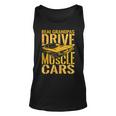 Real Grandpas Drive Muscle Cars Retro Classic Muscle Car Cars Tank Top