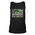 Reel Cool Dad Camouflage Flag Fathers Day Fisherman Fishing Tank Top
