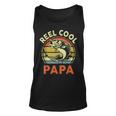 Reel Cool Papa Fishing Dad Fisherman Fathers Day Grandpa Unisex Tank Top