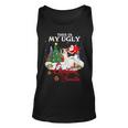 Santa Riding Fox Terrier This Is My Ugly Christmas Sweater Tank Top