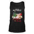 Santa Riding Labrador This Is My Ugly Christmas Sweater Tank Top