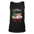 Santa Riding Shih Tzu This Is My Ugly Christmas Sweater Tank Top