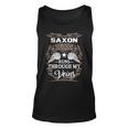 Saxon Name Gift Saxon Blood Runs Throuh My Veins Unisex Tank Top