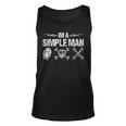 Im A Simple Man Car Mechanic Garage Mechanic Tank Top