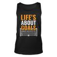 Soccer For Boys Life's About Goals Boys Soccer Tank Top