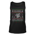 Squirrel Ugly Christmas Sweater Style Tank Top