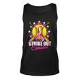 Strike Out Breast Cancer Awareness Day Pink Ribbon Softball Tank Top