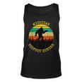 Sunset Bigfoot Big Foot In Forest Michigan Bigfoot Hunter Unisex Tank Top