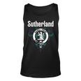 Sutherland Clan Scottish Name Coat Of Arms Tartan Unisex Tank Top
