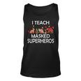 I Teach Masked Superheroes Pumpkin Animals Lovers Pumpkin Tank Top