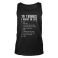 Ten Things I Want In Life Funny Gift For Car Lovers - Ten Things I Want In Life Funny Gift For Car Lovers Unisex Tank Top