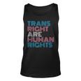 Trans Rights Are Human Rights Transgender Lgbtq Pride Retro Tank Top
