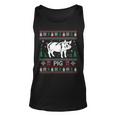 Ugly Christmas Sweater Pig Ugly Xmas Tank Top