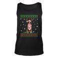 Ugly Sweater Christmas Bernese Mountain Dog Santa Reindeer Tank Top