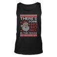 Ugly Xmas Sweater Santa There's Some Ho Ho Hos In This House Tank Top