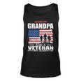 Veteran Vets Us Flag I´M Dad Grandpa And A Veteran Nothing Scares Me Veterans Unisex Tank Top