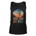 Vintage Best Dad By Par Fathers Day Funny Disc Golf Dad Unisex Tank Top