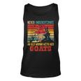 Vintage Never Underestimate An Old Woman With Her Goats Unisex Tank Top