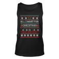 All I Want For Christmas Is Peace And Quiet Ugly Sweater Tank Top
