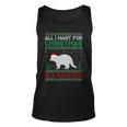 All I Want For Xmas Is A Raccoon Ugly Christmas Sweater Tank Top