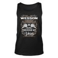 Wesson Name Gift Wesson Blood Runs Through My Veins Unisex Tank Top