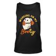 Working On My Booty Boo-Ty Halloween Gym Ghost Pun Tank Top
