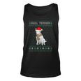Xmas Bull Terrier Dog Ugly Christmas Sweater Party Tank Top