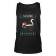 Xmas Skunk Ugly Christmas Sweater Party Tank Top
