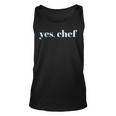 Yes Chef Professional Sous Chef Funny Simple Text Meme Unisex Tank Top