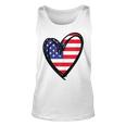 American Flag Heart 4Th Of July Usa Patriotic Pride Patriotic Tank Top