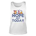 Cute Corgi Sleeping Cartoon Vector Illustration Unisex Tank Top