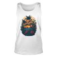 Cute Mountain Sunset Palm Trees Ocean Graphic Unisex Tank Top