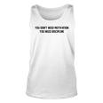 Motivational Quote Discipline For Gym Athletes Humor Tank Top