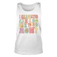 Groovy Retro Graduation I Graduated Can I Go Back To Bed Now Unisex Tank Top