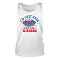 Im Just Here For The Wieners Hot Dog Funny Fourth Of July Unisex Tank Top