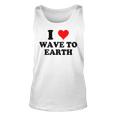 I Love Wave To Earth I Heart Wave To Earth Red Heart Tank Top