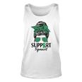 Messy Bun Sunglasses Support Squad Liver Disease Awareness Unisex Tank Top