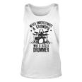 Never Underestimate A Grandpa Who Is Also A Drummer Fun Gift Gift For Mens Unisex Tank Top