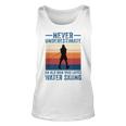 Never Underestimate An Old Man Who Loves Water Skiing Sport Unisex Tank Top