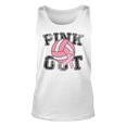 Pink Out Breast Cancer Awareness Pink Ribbon Volleyball Tank Top