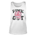 Pink Out Breast Cancer Awareness Pink Ribbon Volleyball Tank Top