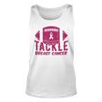 Pink Breast Cancer Football Tackle Breast Cancer Tank Top