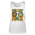 Vacay Mode Vintage Sunset Beach Retro Summer Vibes Raglan Unisex Tank Top