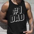 1 Dad Number One Fathers Day Unisex Tank Top Gifts for Him